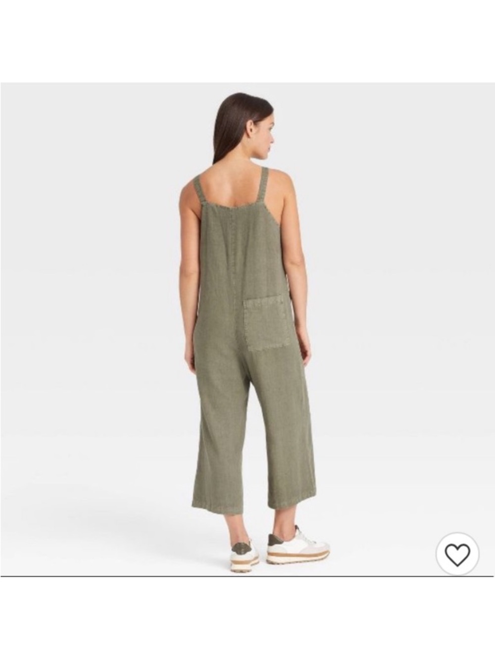 Women’s Universal Thread Green Wide-Leg Linen Jumpsuit- extra small - Picture 2 of 5